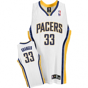 NBA Indiana Pacers 33 Danny Granger White Authentic Jersey